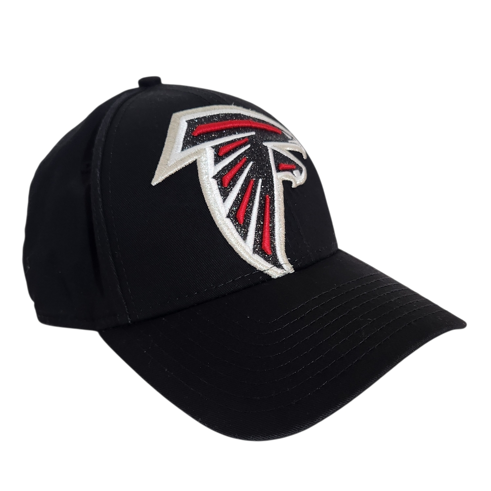 New Era Womens Sparkly Atlanta Falcons Black Baseball Hat Adjustable